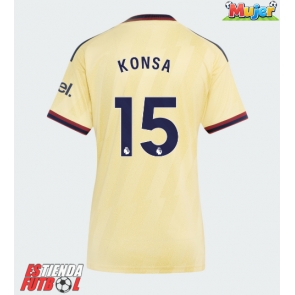 Arsenal Ezri Konsa #15 Tercera Equipación Mujer 2026-27 Manga Corta